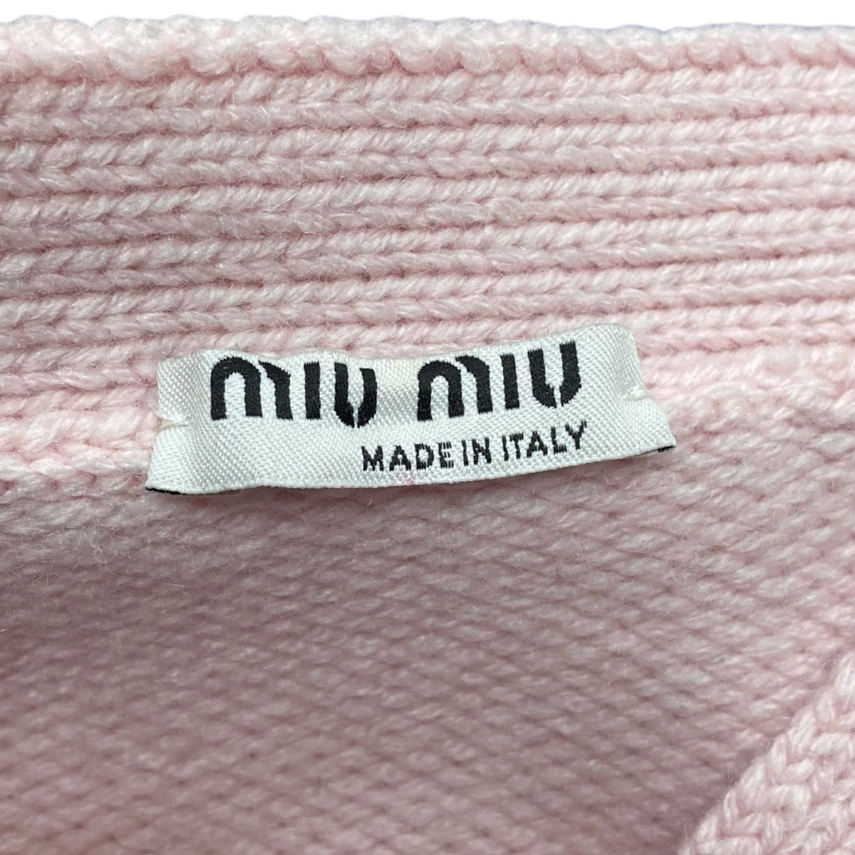 カシミヤロゴカーディガンMMF449