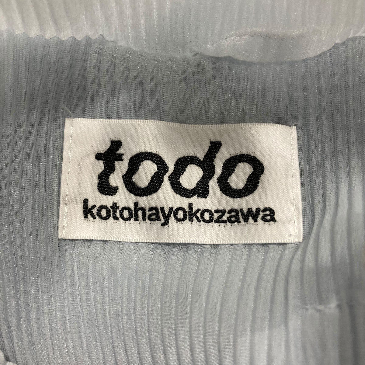 kotohayokozawa(コトハ ヨコザワ) プリーツワンピース スカイブルー