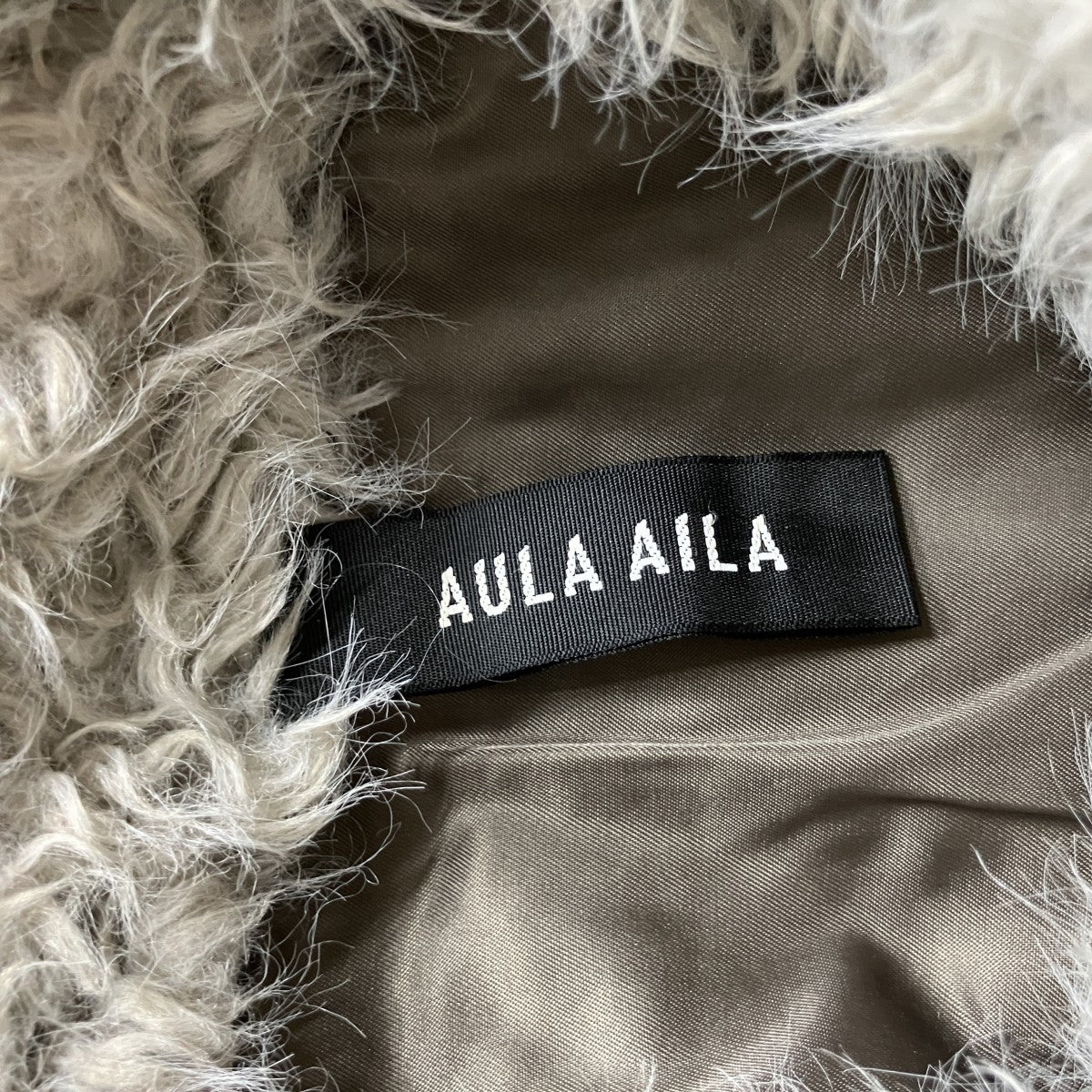 AULA AILA パッチワークライクボアブルゾン ｣ 古着・中古-5枚目のアイテム画像