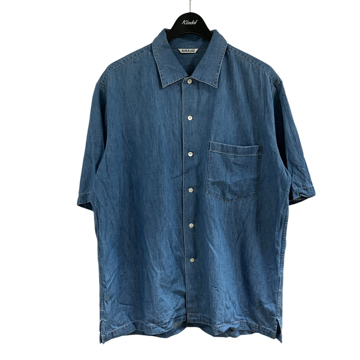AURALEE 半袖デニムシャツ 古着・中古-1枚目のアイテム画像