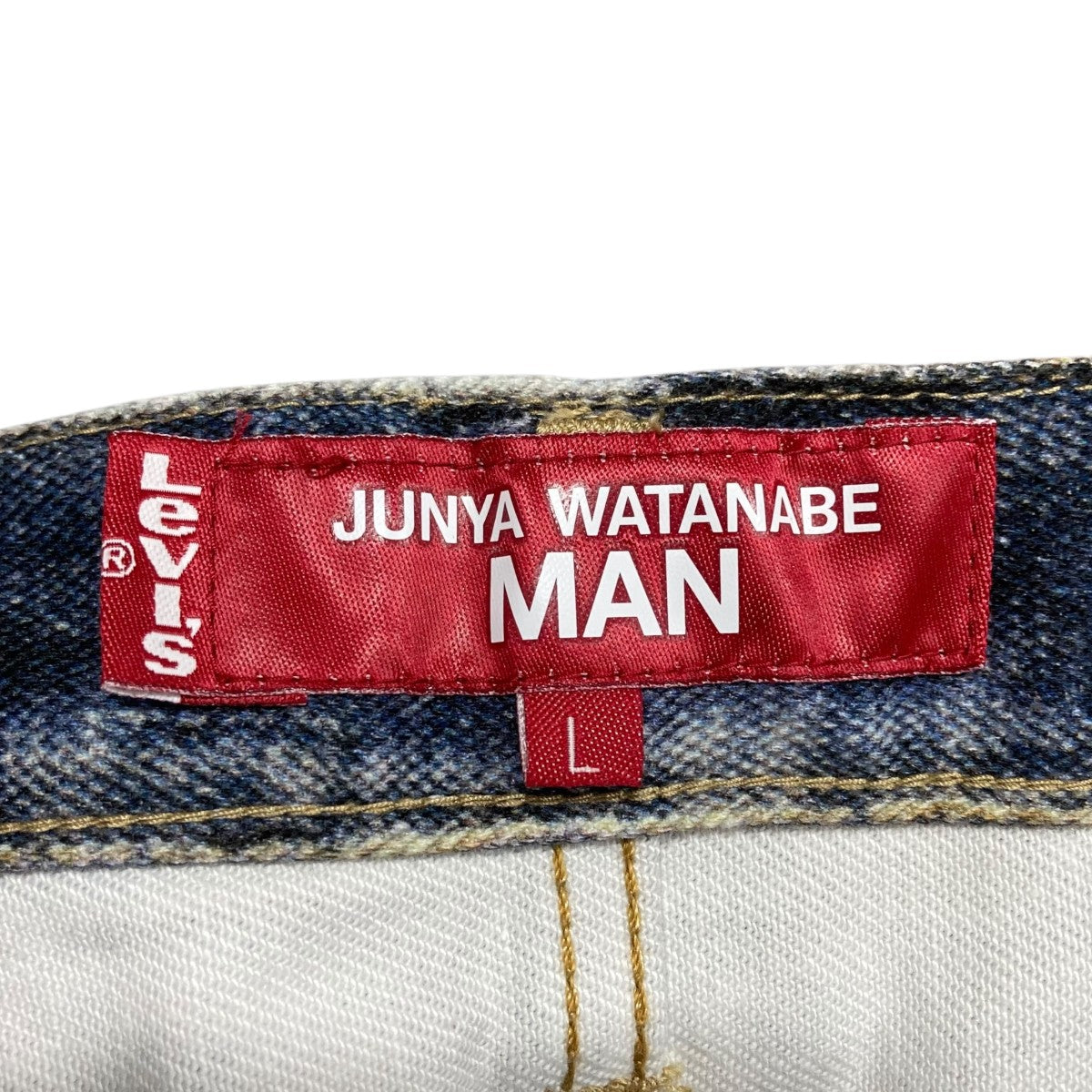 CDG JUNYA WATANABE MAN×LEVI'S 転写プリントデニムパンツ WO-P905