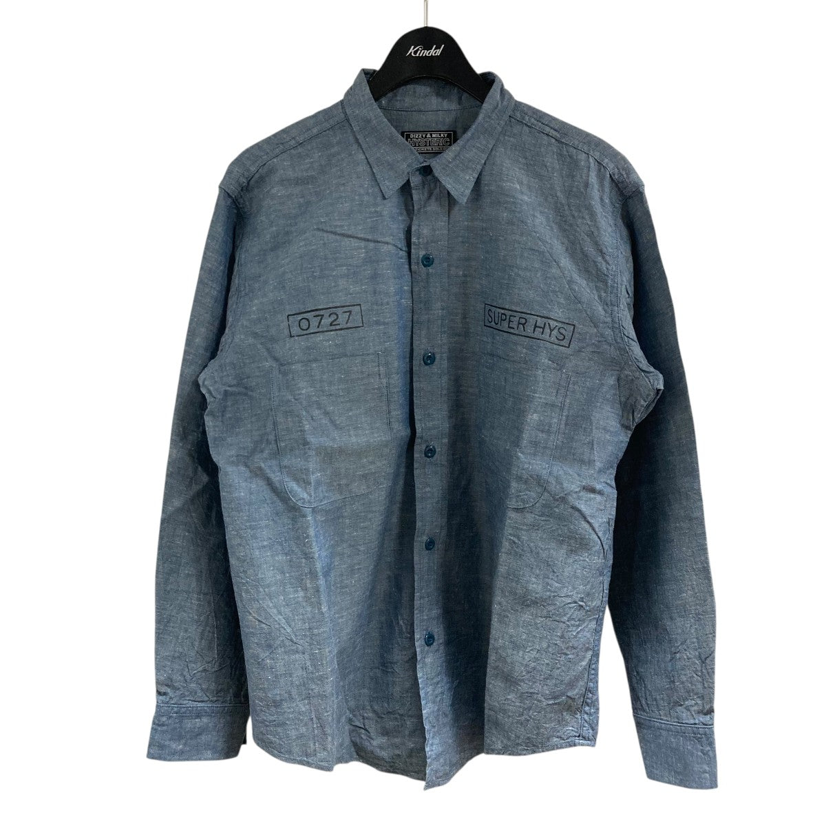 く*に様 HYSTERIC Glamour デニムシャツ Lサイズ Hysteric Glamour(ヒステリックグラマー) デニムシャツ 02251AH01