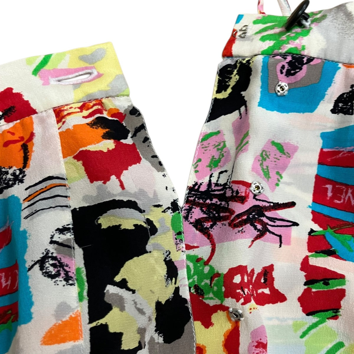 総柄シルクスカート