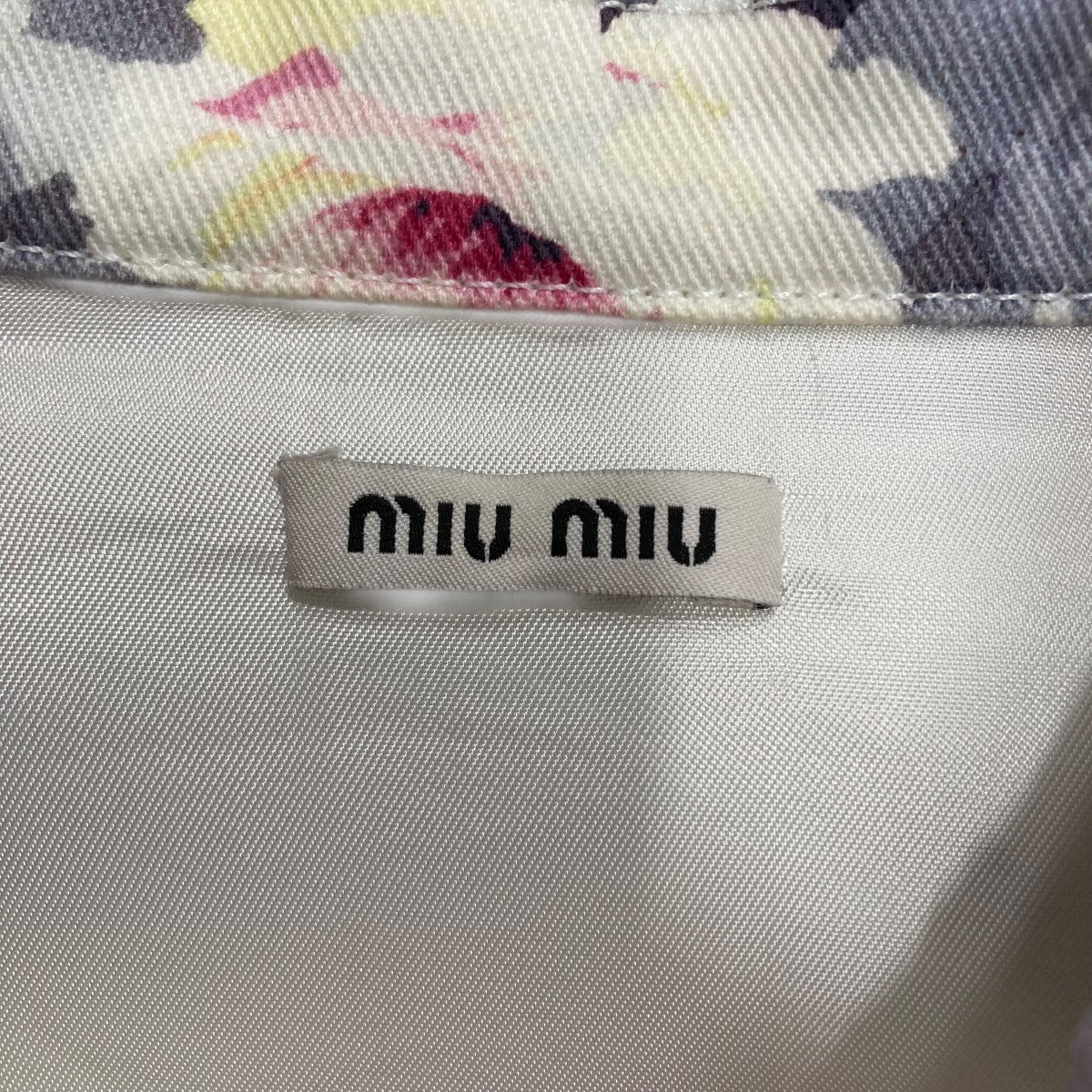 MIU MIU ボタニカルデニムジャケット 古着・中古-5枚目のアイテム画像