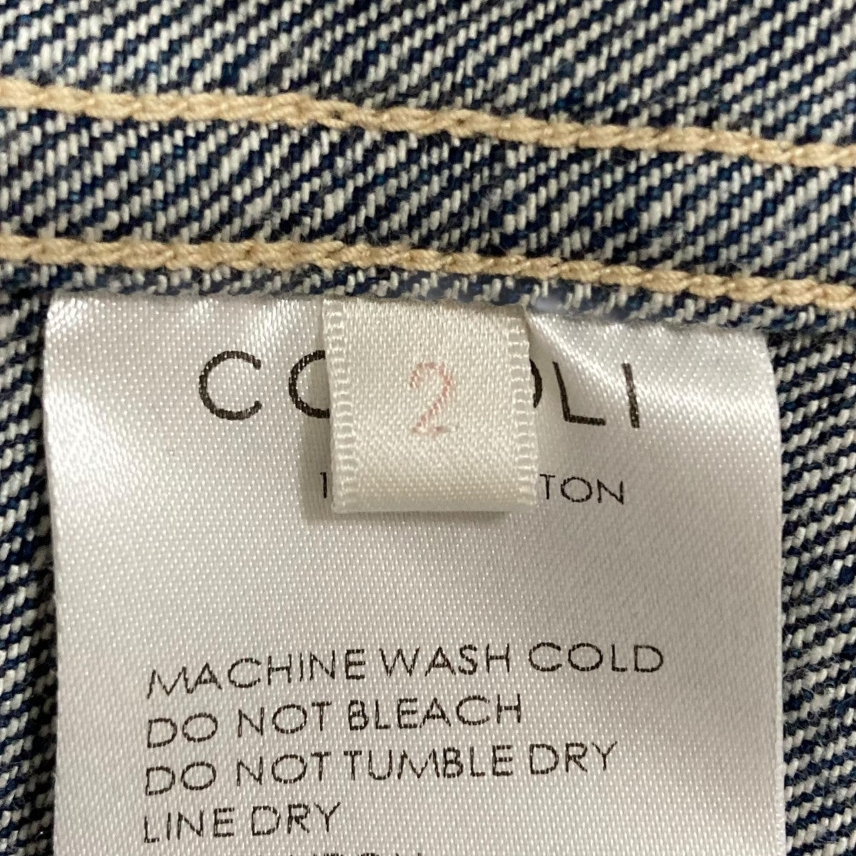 COMOLI デニムワークジャケット 古着・中古-5枚目のアイテム画像