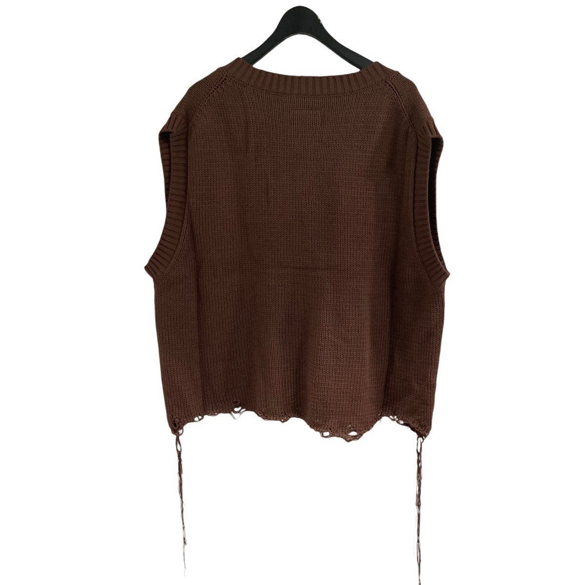 doublet×idiom フリンジニットベスト 20AW67KN20 ブラウン サイズ Free