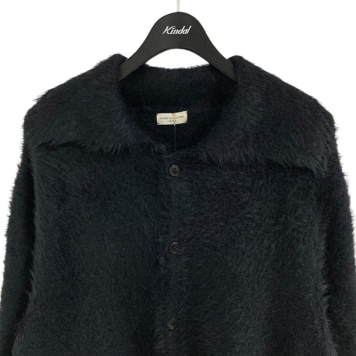 DRIES VAN NOTEN(ドリスヴァンノッテン) モヘアカーディガン ブラック