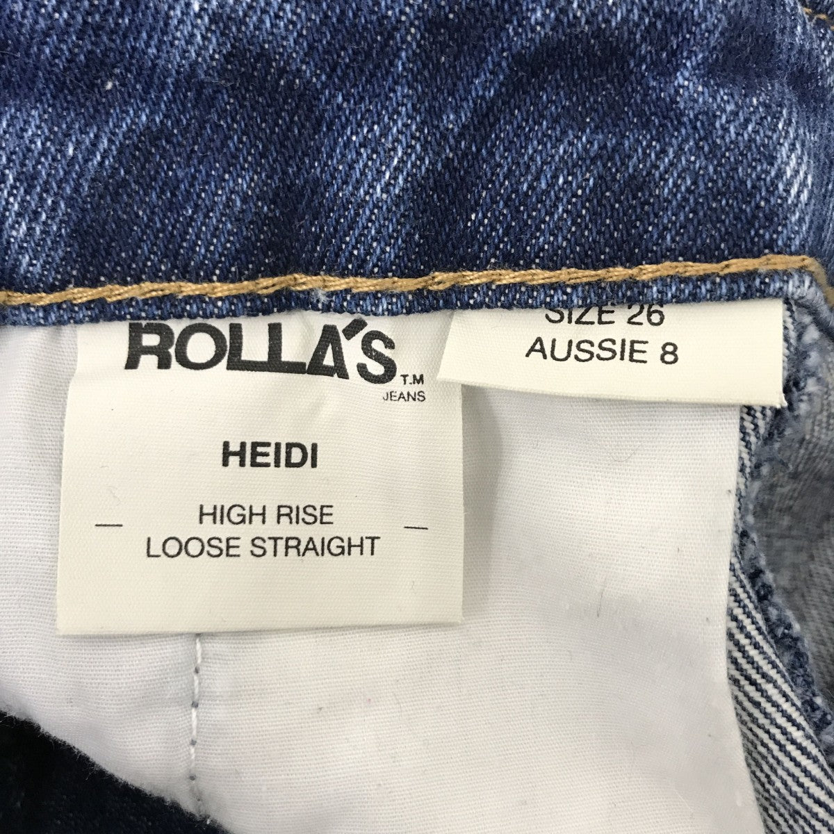 ROLLA’S デニムオーバーオール 古着・中古-4枚目のアイテム画像