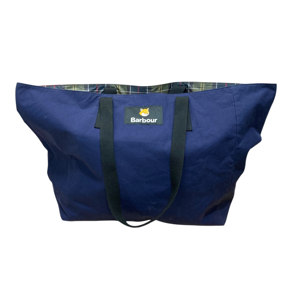 Barbour×MAISON KITSUNE トートバッグ 古着・中古-2枚目のアイテム画像