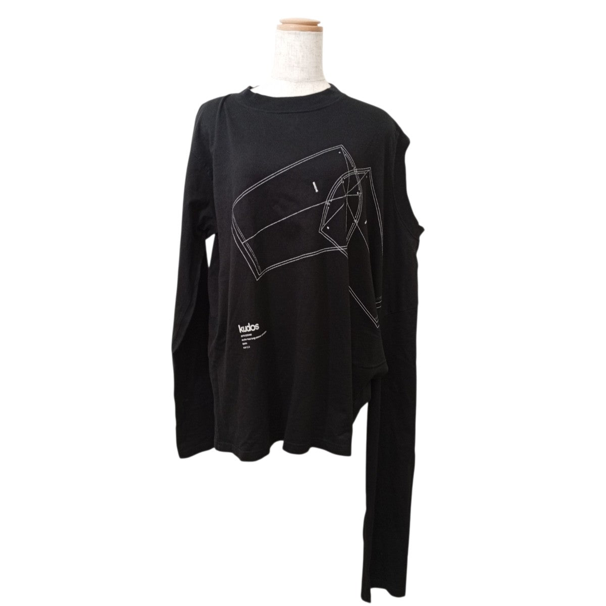 kudos 変形ロングスリーブTシャツ 古着・中古-1枚目のアイテム画像