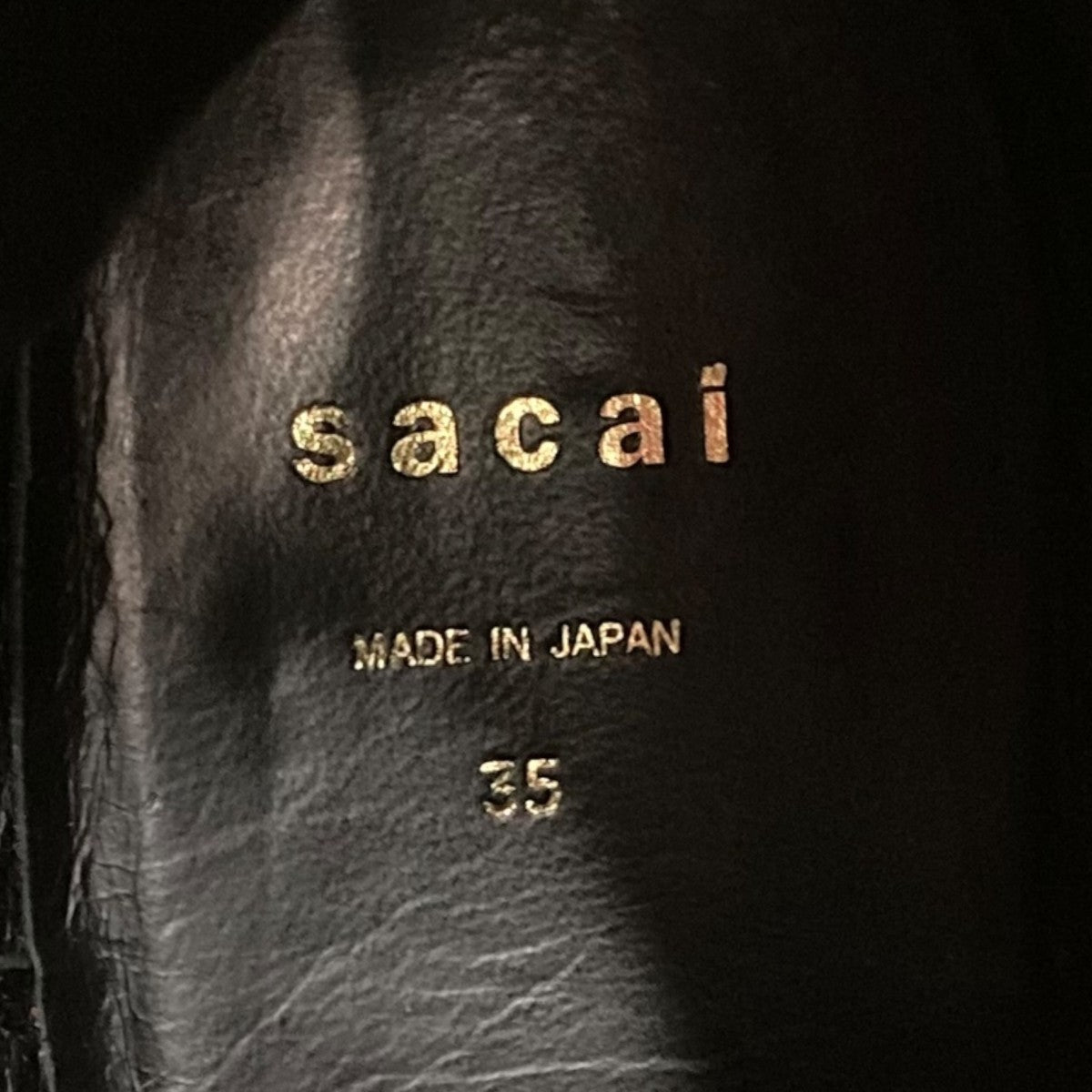sacai(サカイ) チェルシーブーツ 23-06884 ブラック サイズ 35｜【公式