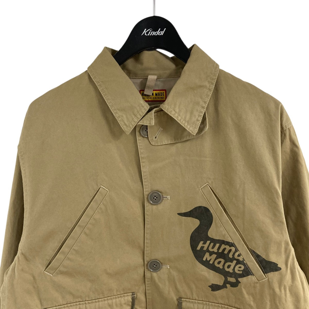 HUMAN MADE フロントロゴプリント マルチポケット ハンチングジャケット 古着・中古-2枚目のアイテム画像