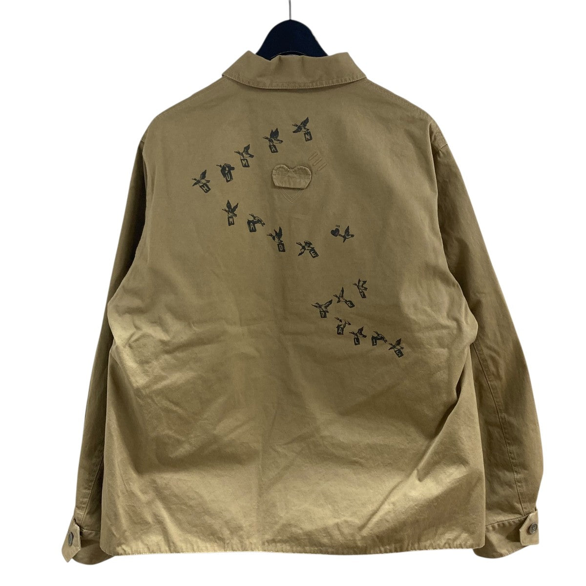 HUMAN MADE フロントロゴプリント マルチポケット ハンチングジャケット 古着・中古-3枚目のアイテム画像