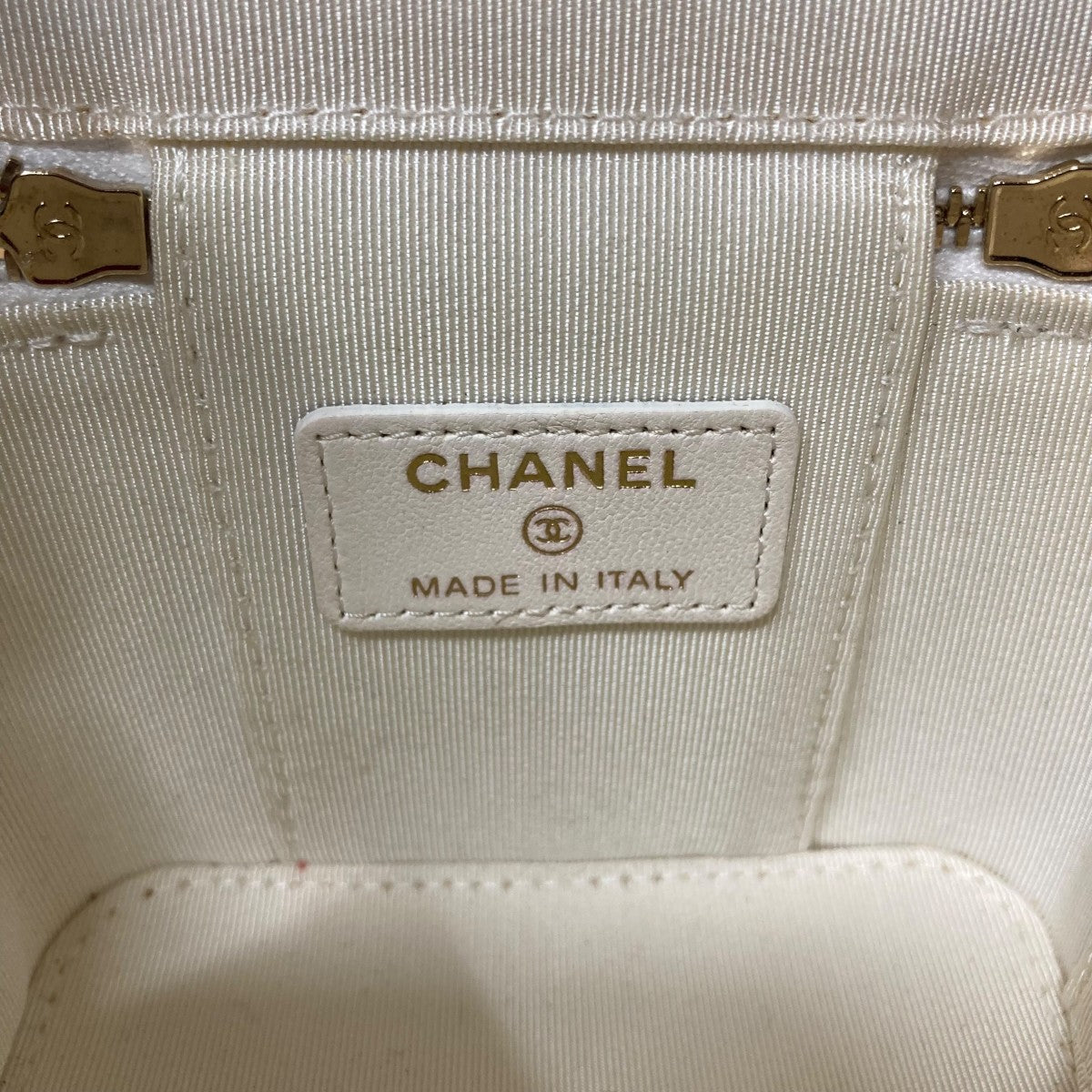 CHANEL ラムスキン カメリアバニティバッグ 古着・中古-10枚目のアイテム画像