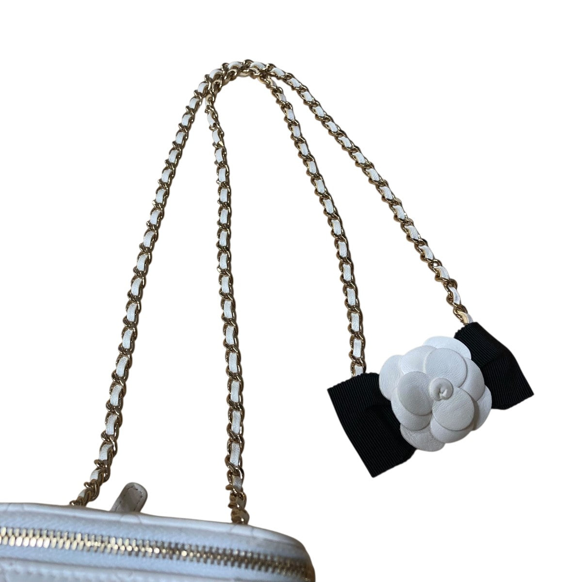 CHANEL ラムスキン カメリアバニティバッグ 古着・中古-7枚目のアイテム画像