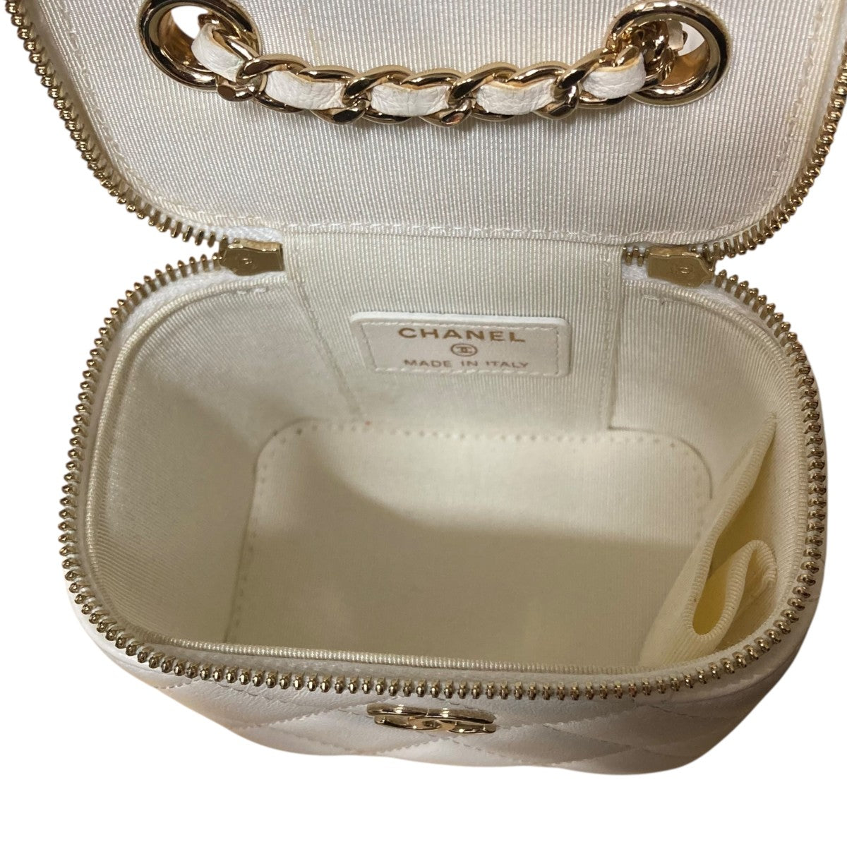 CHANEL ラムスキン カメリアバニティバッグ 古着・中古-9枚目のアイテム画像