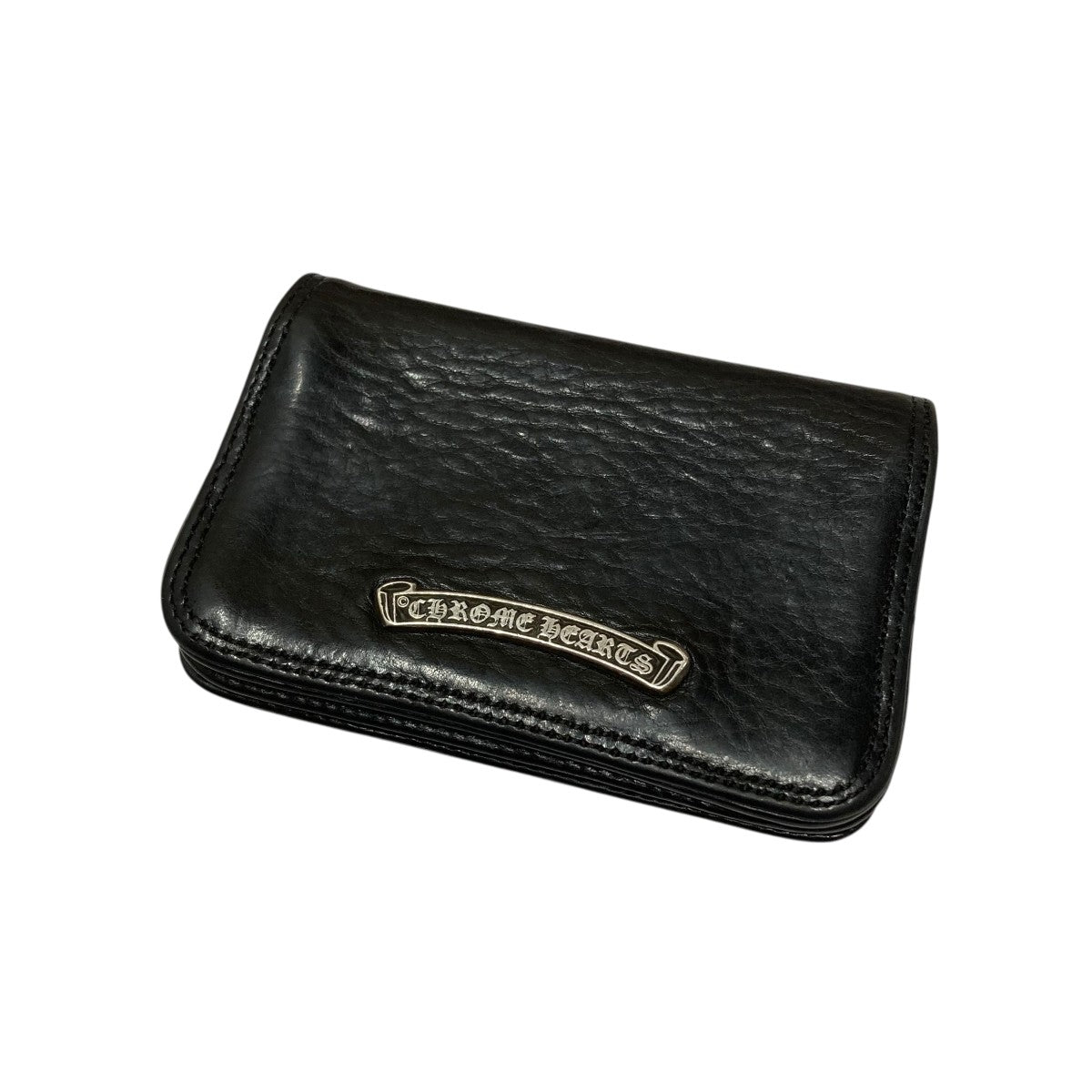 CHROME HEARTS(クロムハーツ) グロメットレザーカードケース ブラック