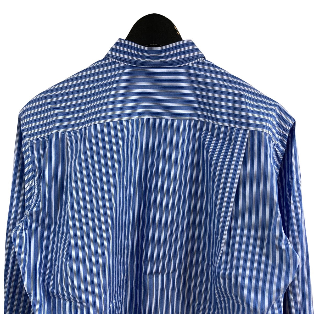 COMME des GARCONS SHIRT 糸染めコットンストライプスローガンシャツ 古着・中古-4枚目のアイテム画像