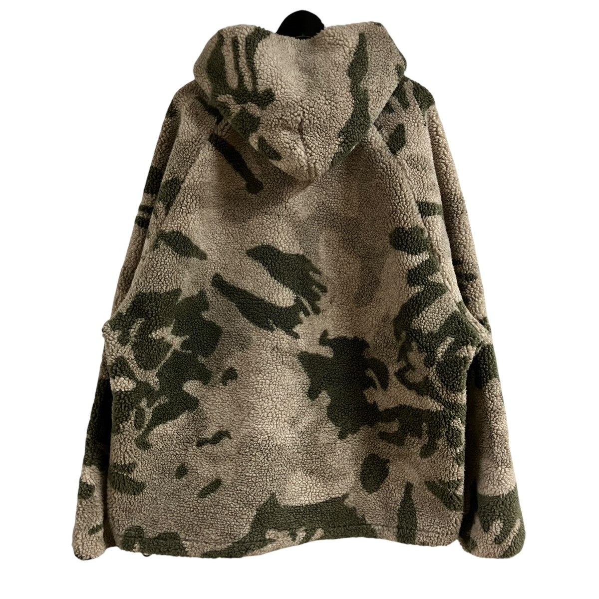 FOG ESSENTIALS カモ柄ハーフジップフリースパーカー 古着・中古-3枚目のアイテム画像
