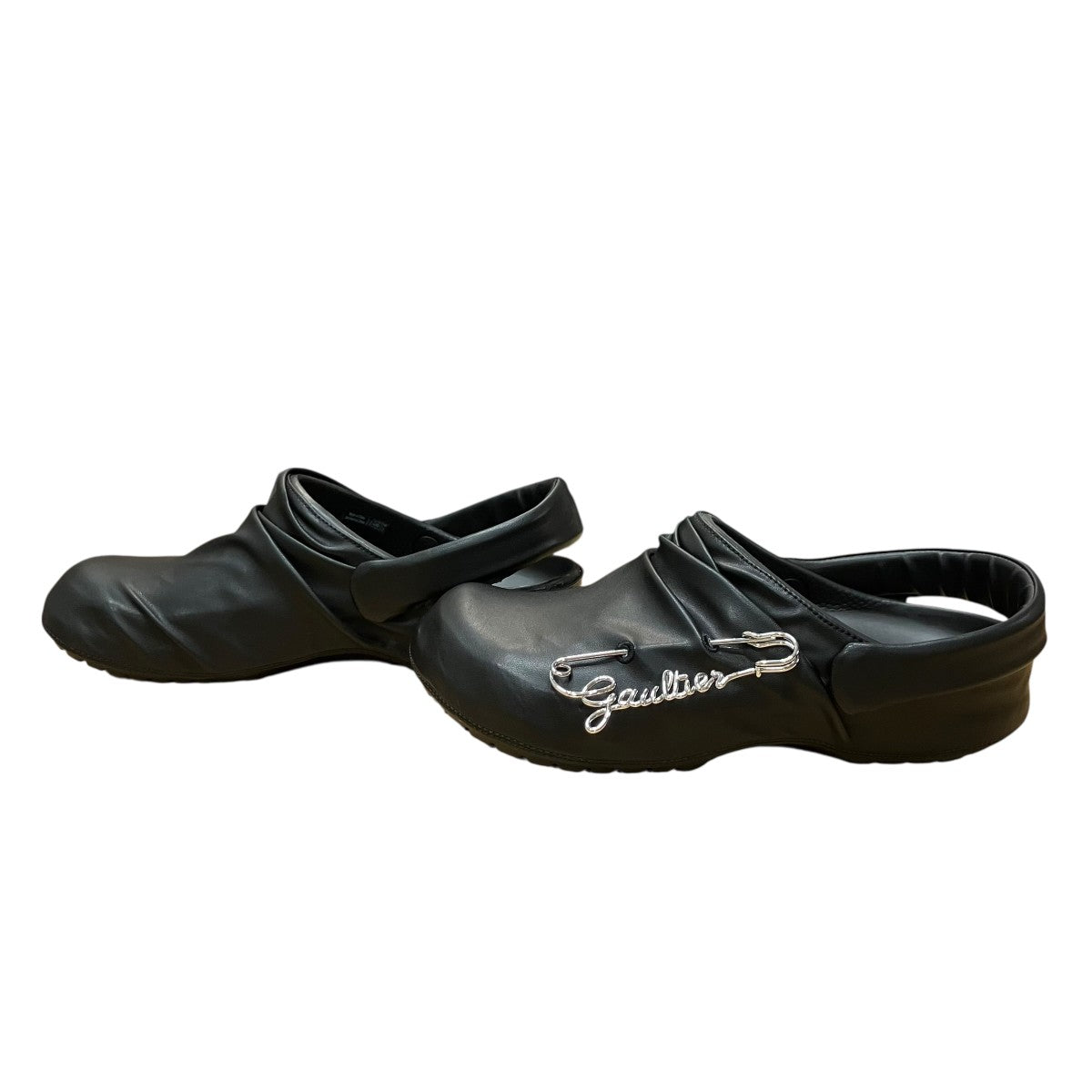 crocs×Jean Paul GAULTIER 25SS レザーサンダル 211767-001 ブラック