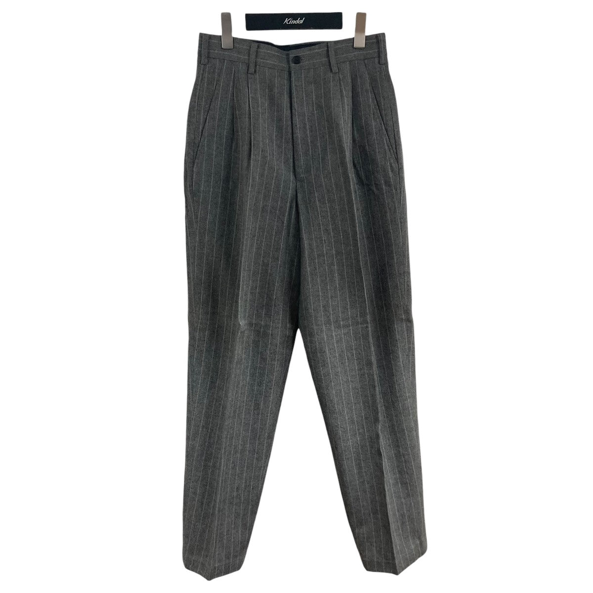 Yohji Yamamoto pour homme ストライプウールスラックス 古着・中古-1枚目のアイテム画像