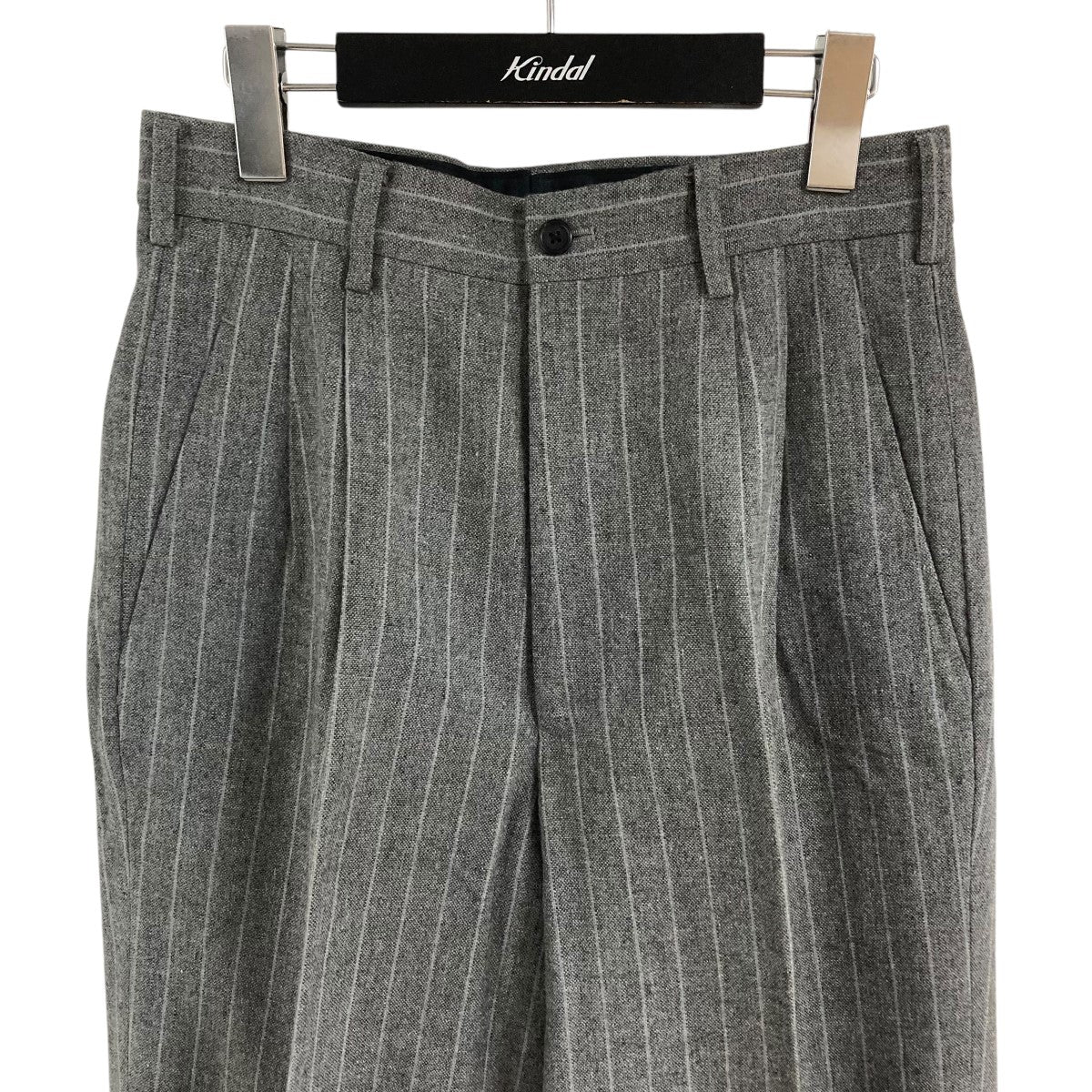Yohji Yamamoto pour homme ストライプウールスラックス 古着・中古-2枚目のアイテム画像
