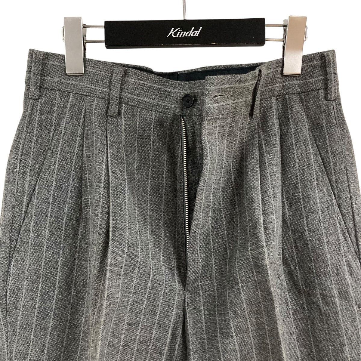 Yohji Yamamoto pour homme ストライプウールスラックス 古着・中古-3枚目のアイテム画像