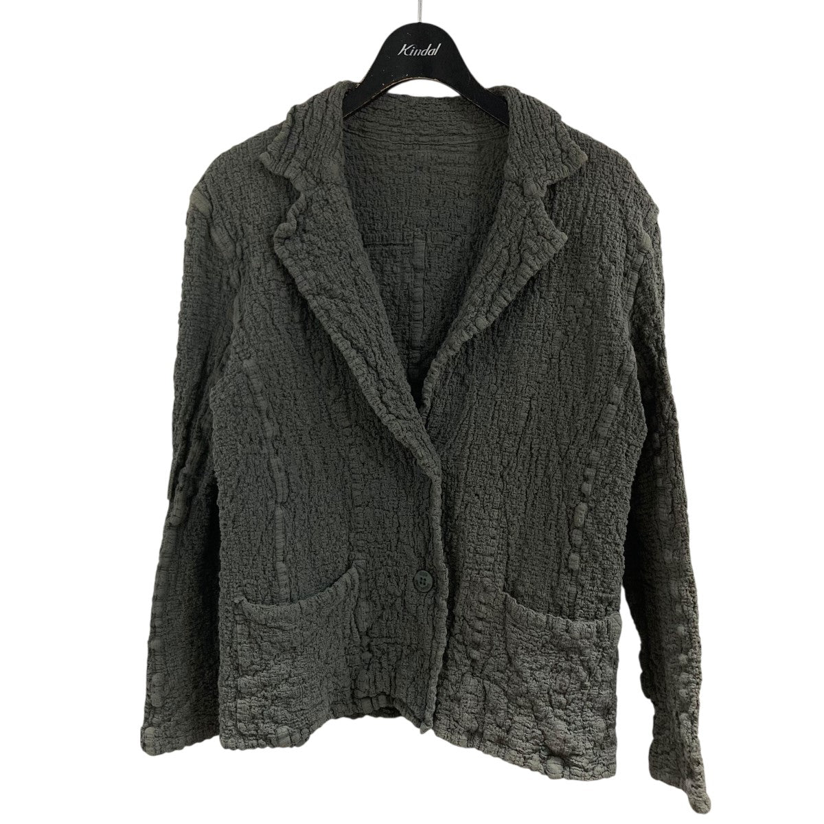 ISSEY MIYAKE ME カリフラワー　シワ加工　ジャケット　グレー me ISSEY MIYAKE(ミーイッセイミヤケ) カリフラワージャケット グレー
