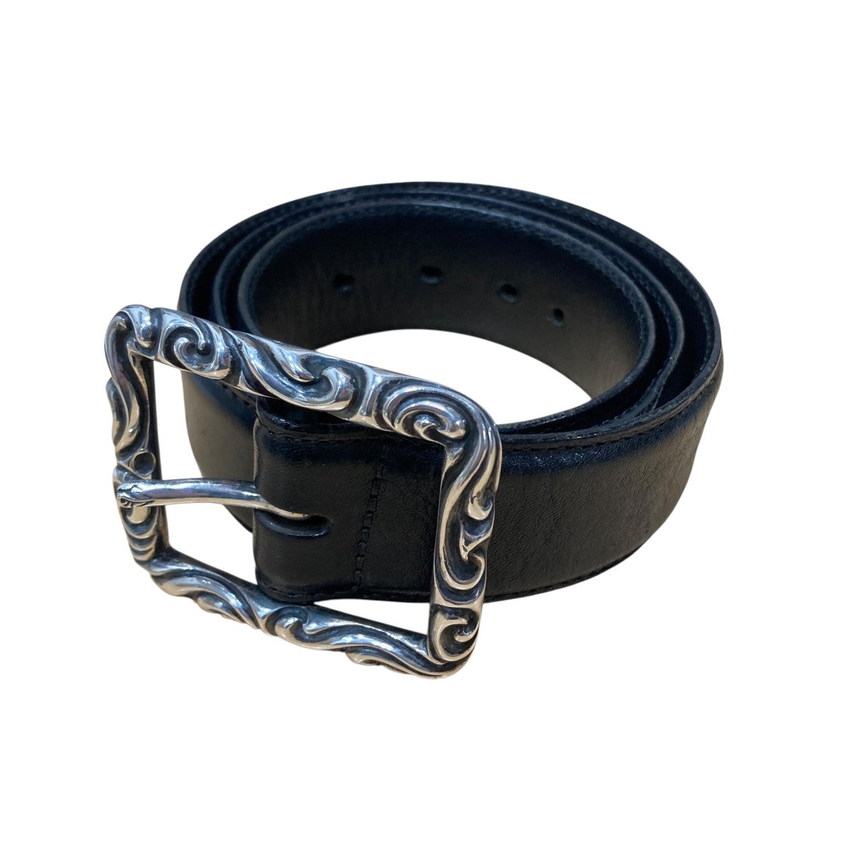 CHROME HEARTS(クロムハーツ) レクタングルスクロールレザーベルト