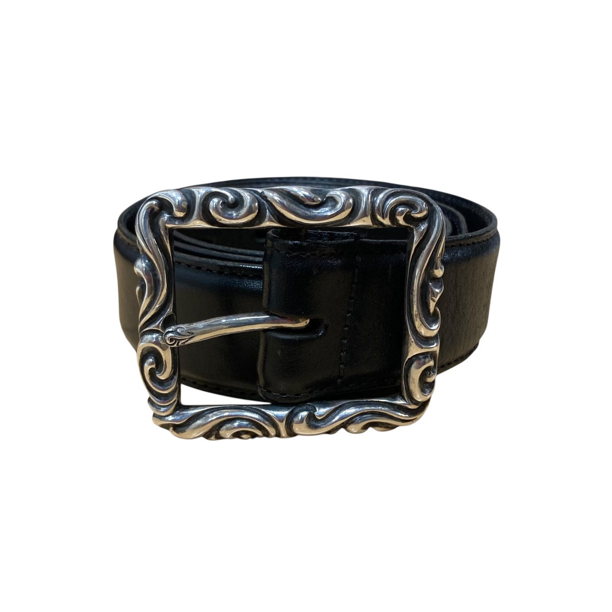 CHROME HEARTS(クロムハーツ) レクタングルスクロールレザーベルト