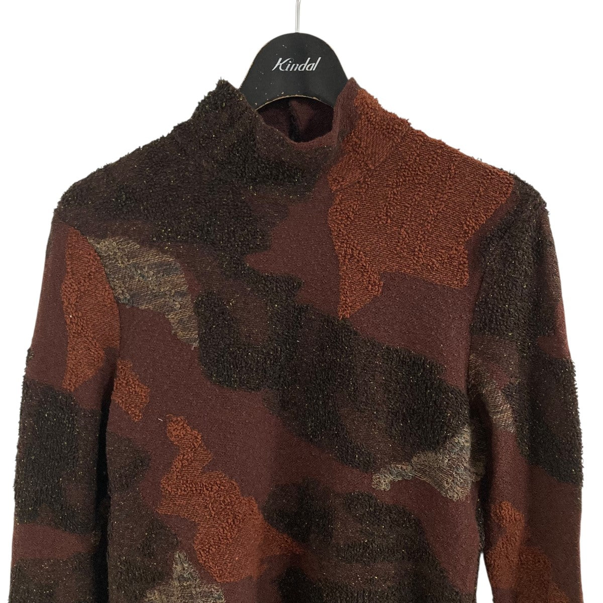 mame kurogouchi(マメクロゴウチ) パイルジャガードニットハイネック