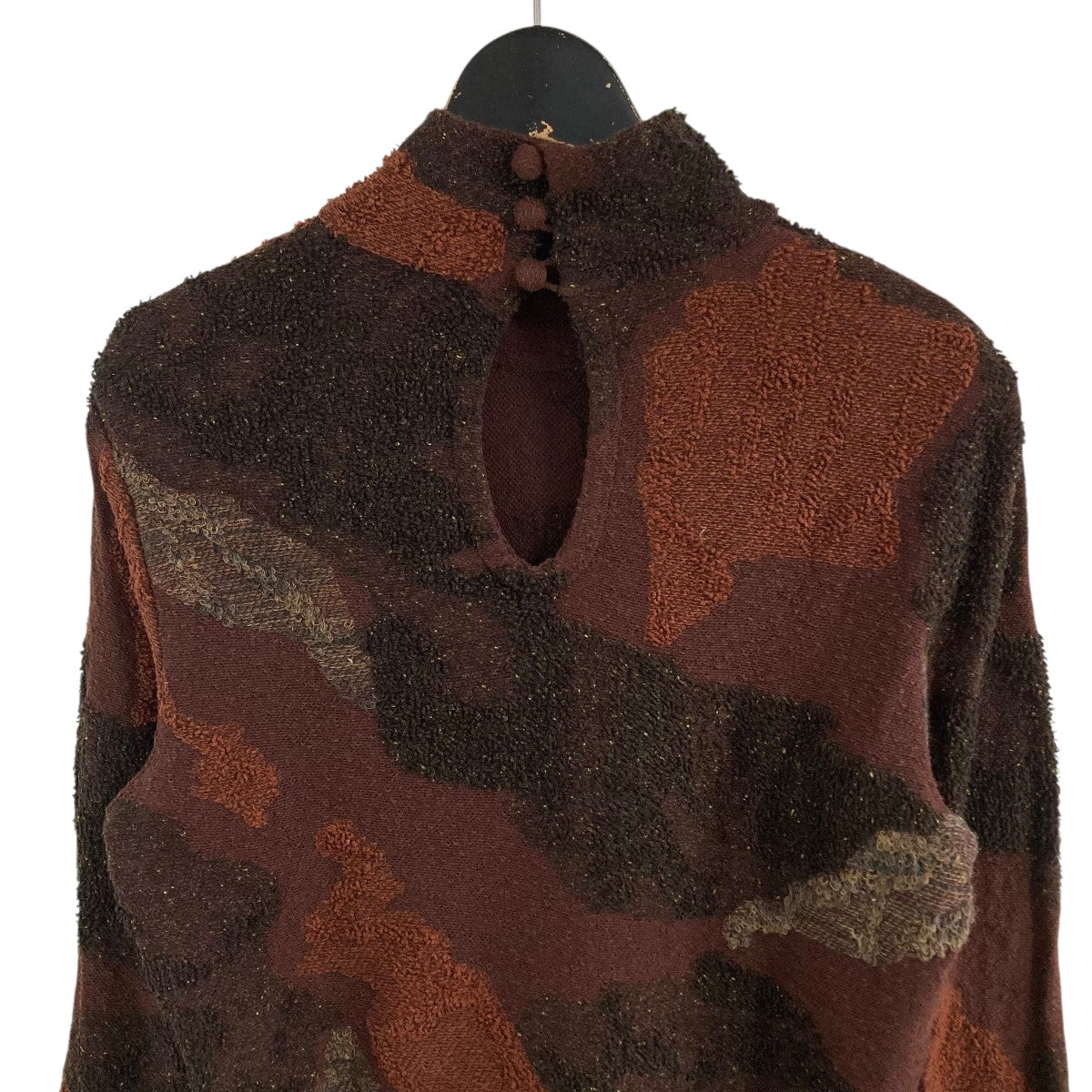 mame kurogouchi(マメクロゴウチ) パイルジャガードニットハイネック