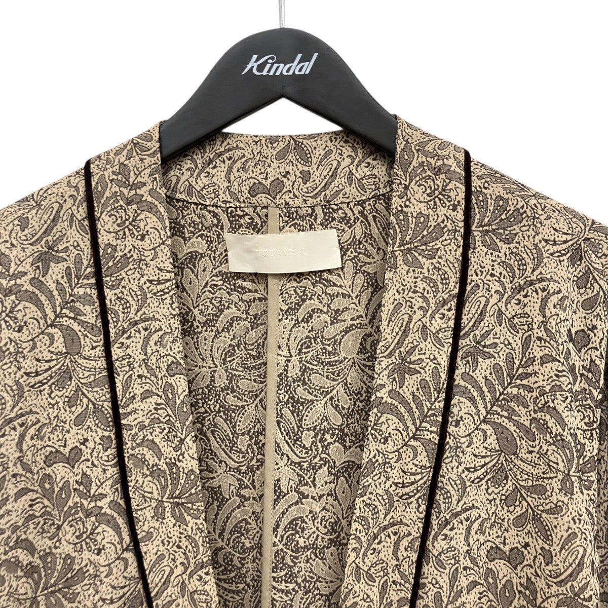 TODAYFUL ジャガードパイピングガウンコート11920004 Jacquard Piping Gown 古着・中古-5枚目のアイテム画像