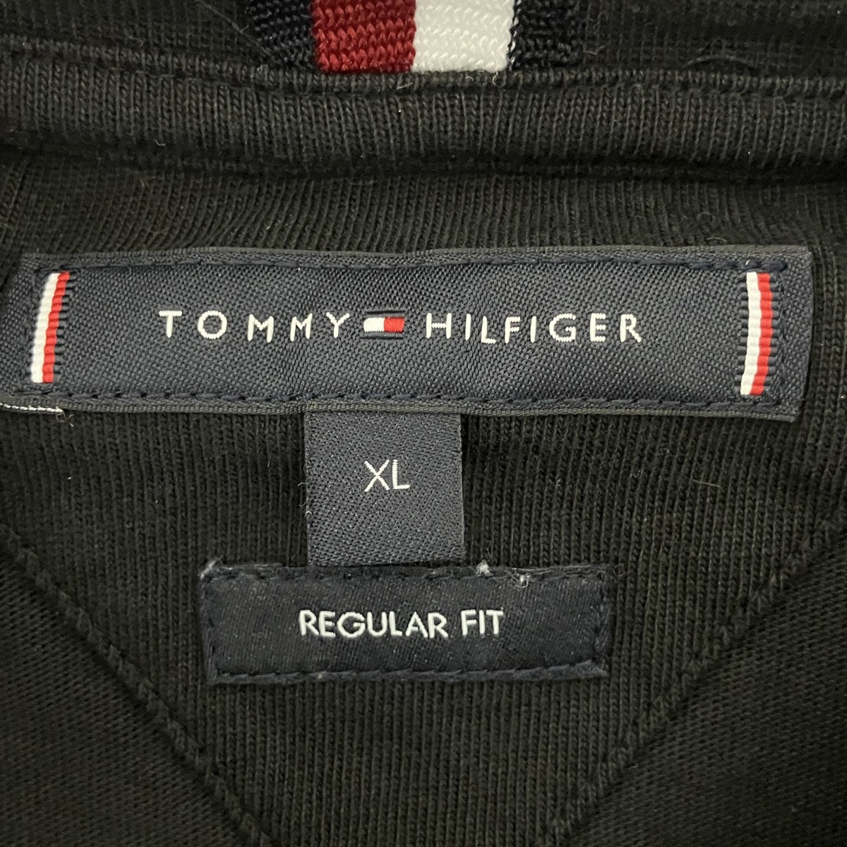 TOMMY HILFIGER アイコンスクリプトゴールドエンブロイドTシャツMW31372 古着・中古-3枚目のアイテム画像