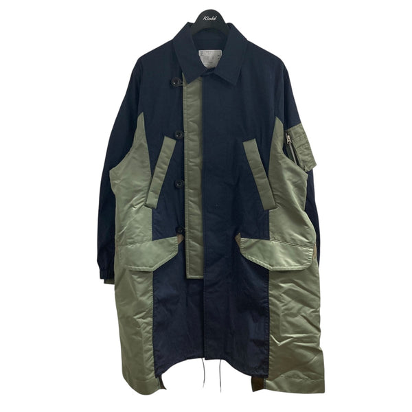 sacai(サカイ) ミリタリードッキングコート SCM-052 ネイビー×カーキ