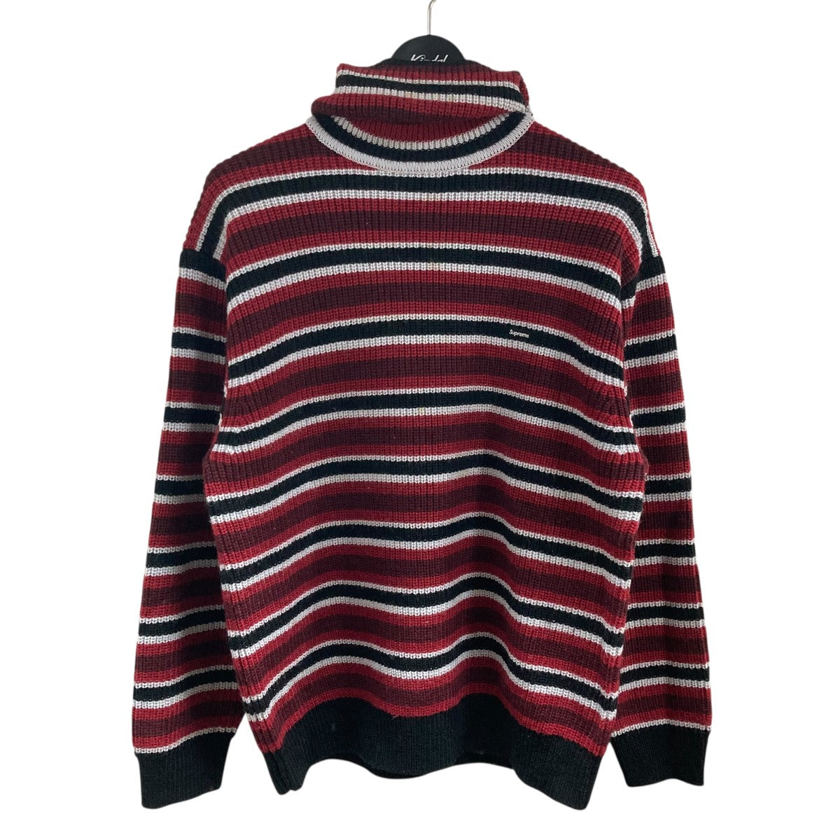 Supreme スモールボックスロゴバラクラバボーダーニットセーター 古着・中古-1枚目のアイテム画像