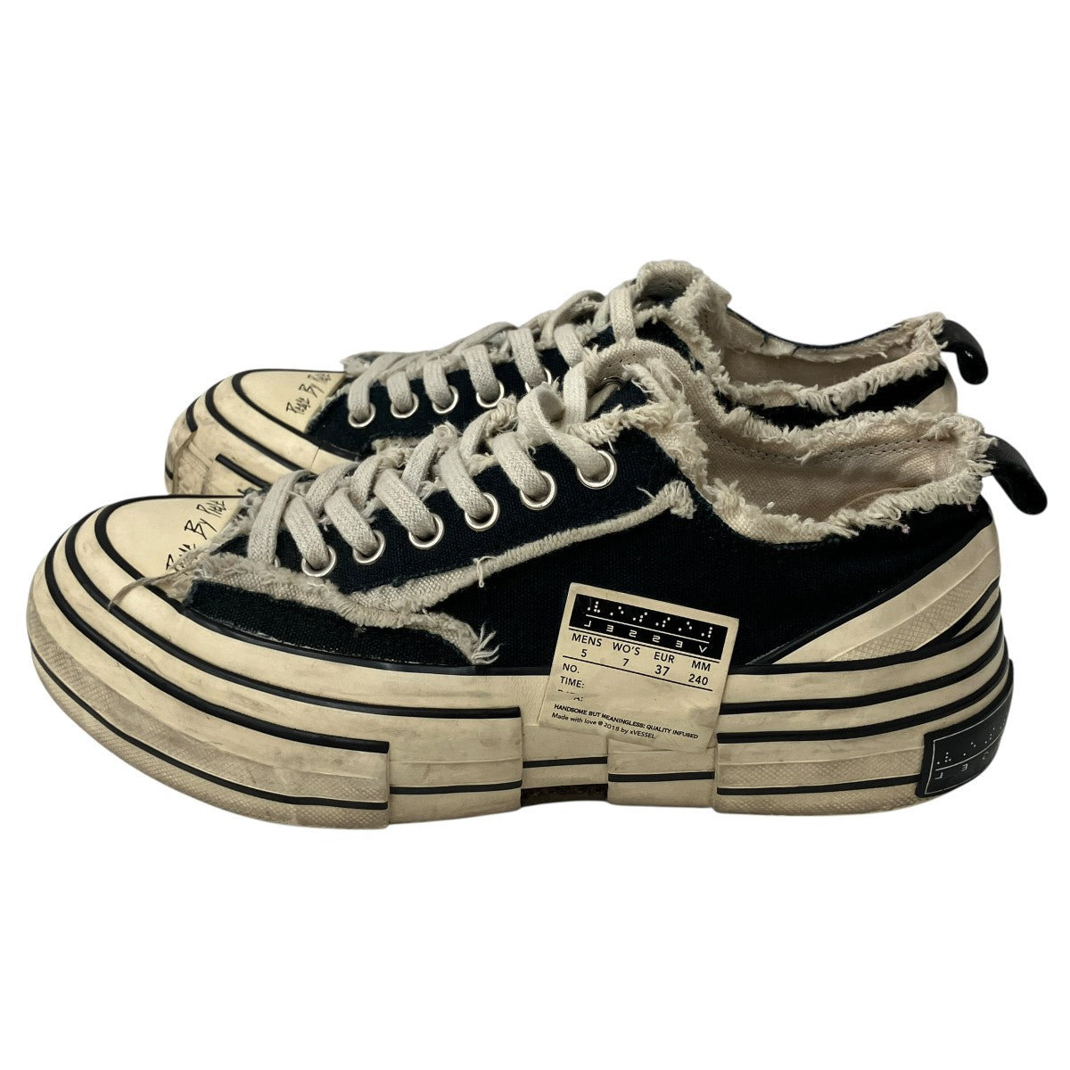 YOHJI YAMAMOTO×VESSEL ローカットスニーカー 古着・中古-2枚目のアイテム画像