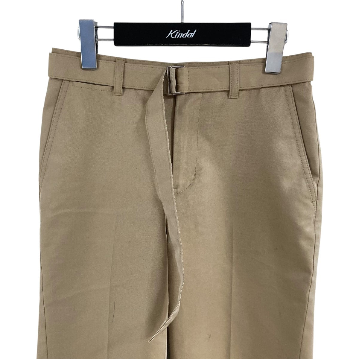 sacai ベルテッドフレアパンツ 古着・中古-2枚目のアイテム画像