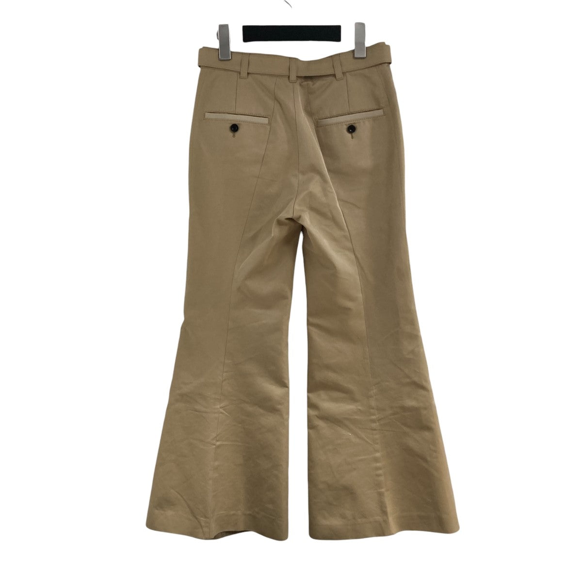 sacai ベルテッドフレアパンツ 古着・中古-4枚目のアイテム画像