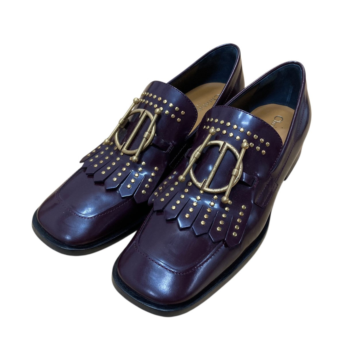 Christian Dior スタッズローファー 古着・中古-1枚目のアイテム画像