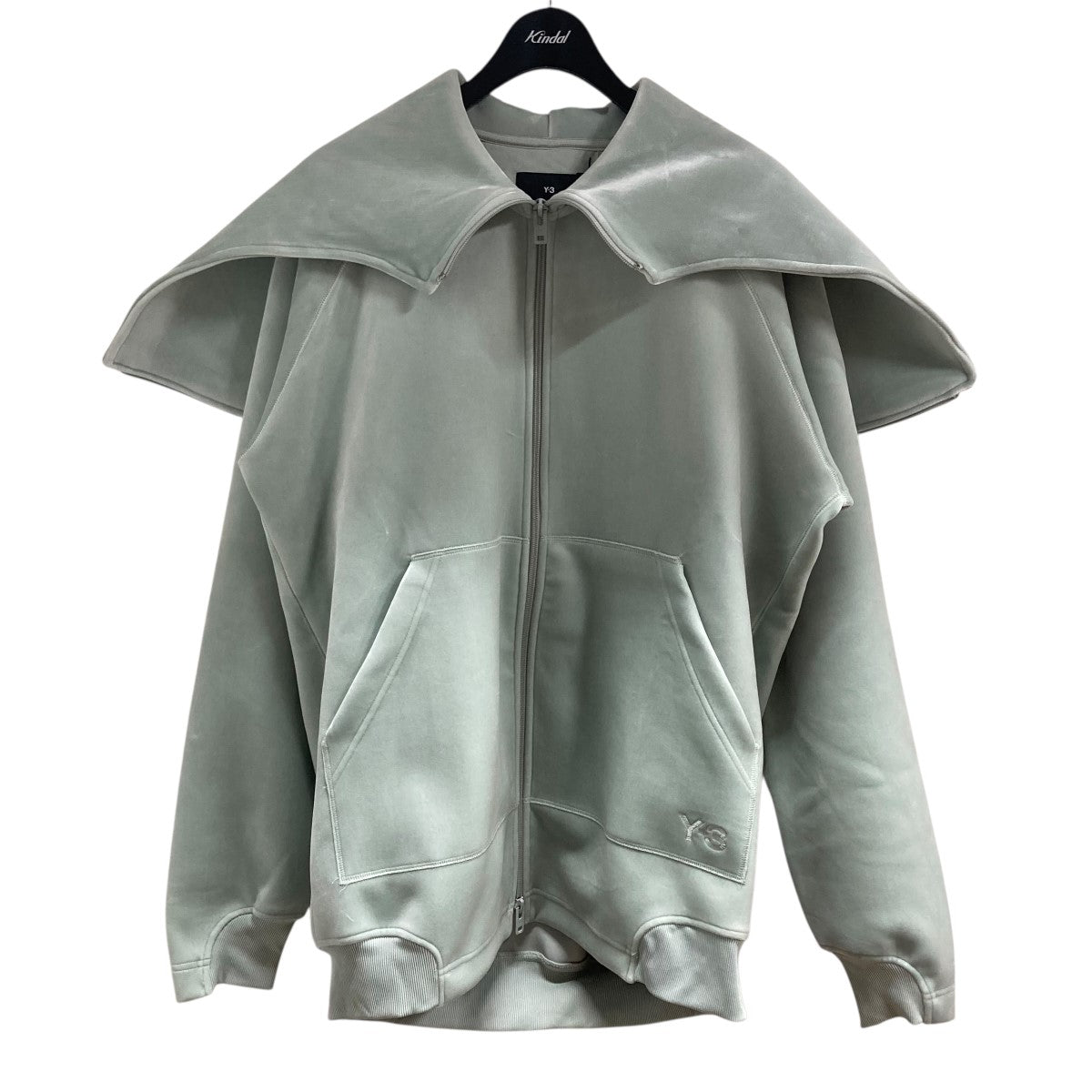 Y-3 ベロアジップアップパーカー 古着・中古-1枚目のアイテム画像