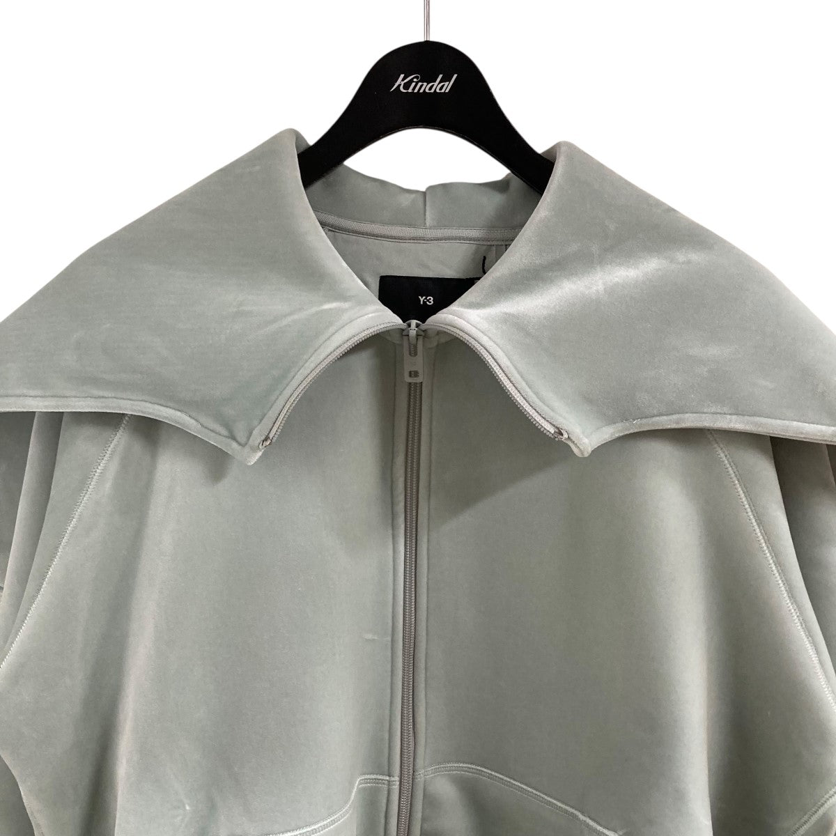 Y-3 ベロアジップアップパーカー 古着・中古-2枚目のアイテム画像