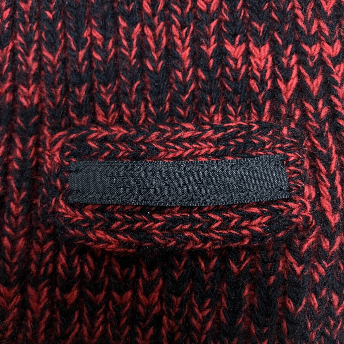 PRADA メランジウールマフラー 古着・中古-4枚目のアイテム画像