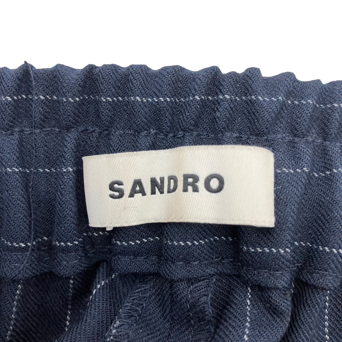 Sandro ストライプスラックスパンツ 古着・中古-4枚目のアイテム画像