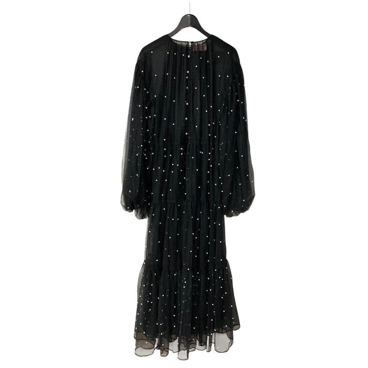 VIVIANO ビーズシースルーワンピース 古着・中古-3枚目のアイテム画像
