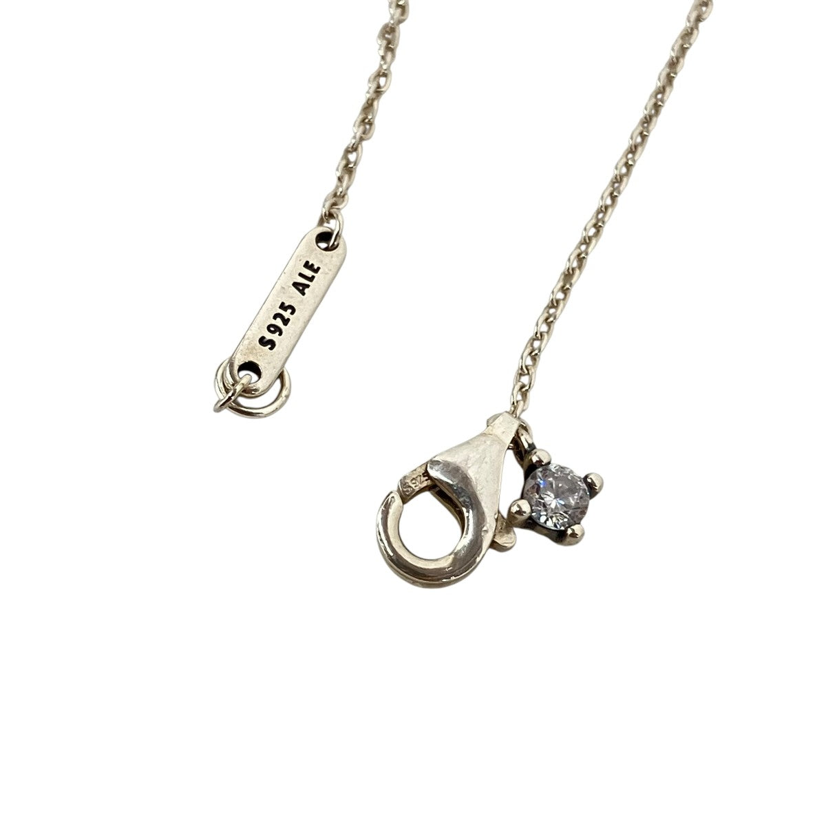 PANDORA ｢Round Pave Halo Collier Necklace｣ネックレス 古着・中古-4枚目のアイテム画像
