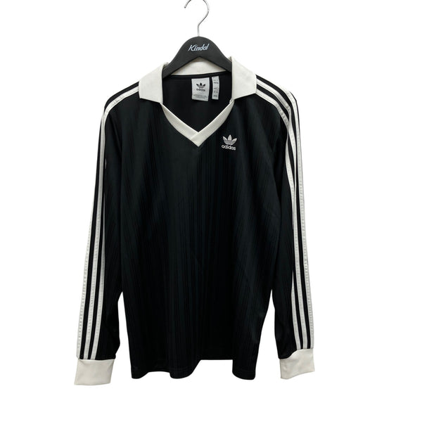 adidas(アディダス) フットボール ジャカード Vネック長袖ポロシャツ