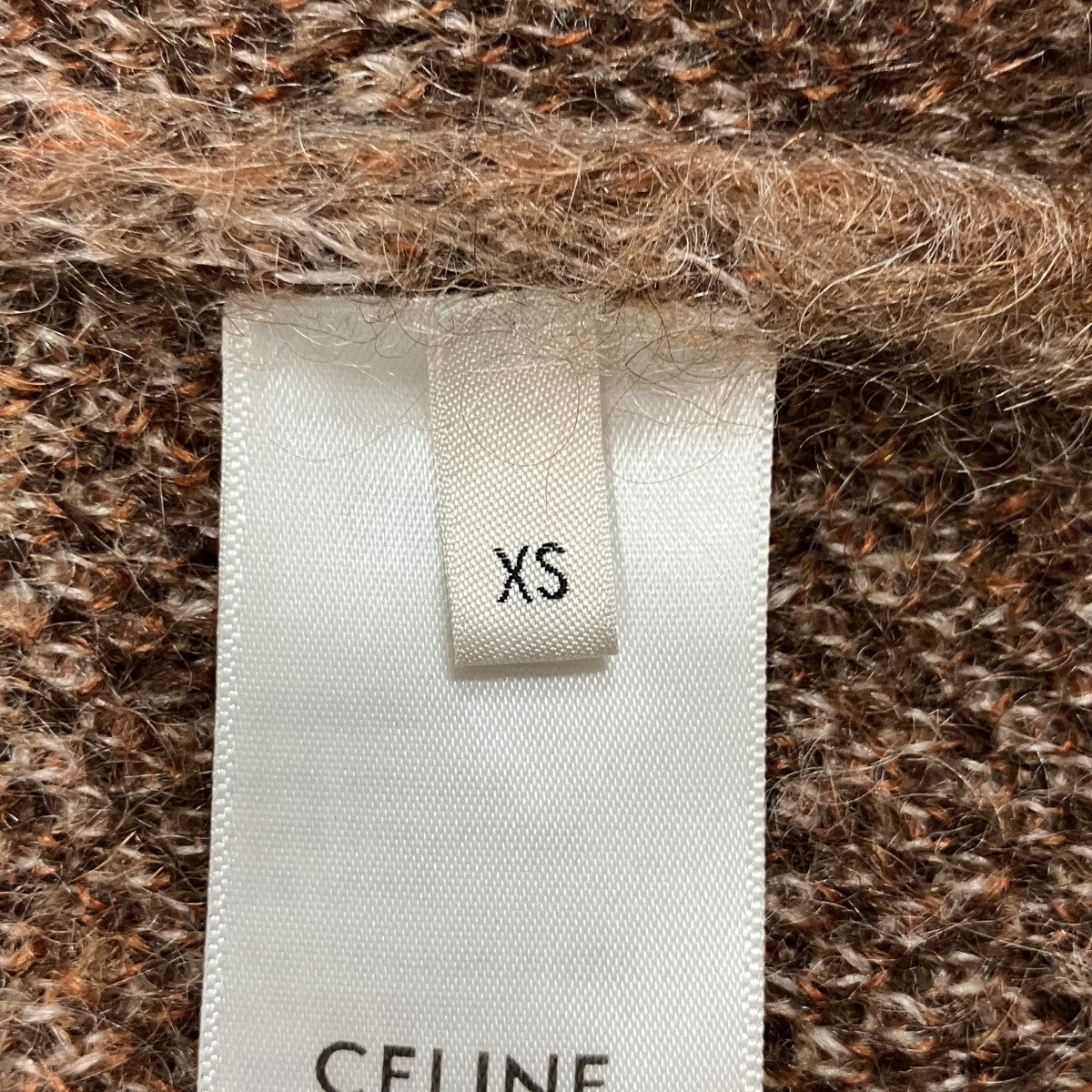 CELINE(セリーヌ) モヘアカーディガン 2A950297H ブラウン サイズ XS