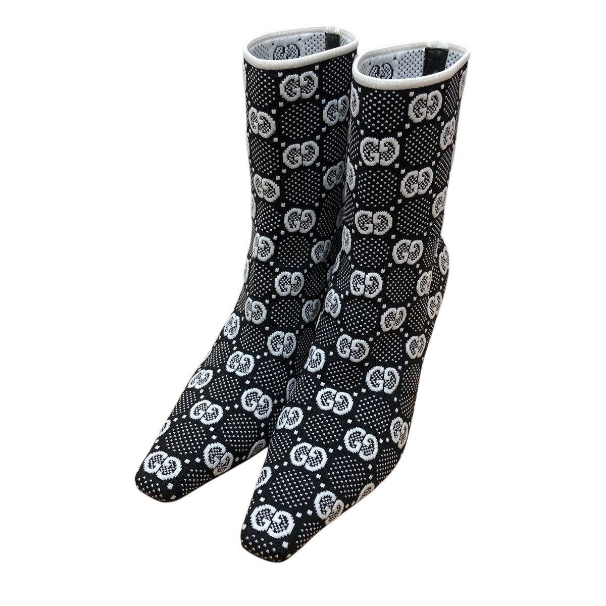 GUCCI ニットアンクルブーツ 古着・中古-1枚目のアイテム画像