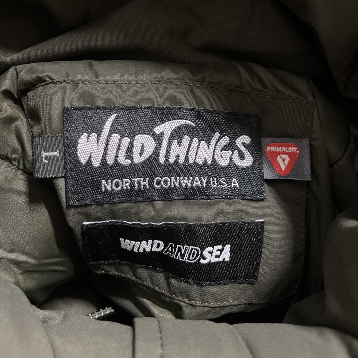 WILD THINGS×WIND AND SEA プリマロフトダウンジャケット 古着・中古-5枚目のアイテム画像